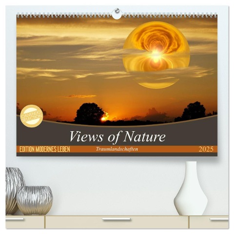 Views of Nature - Traumlandschaften (hochwertiger Premium Wandkalender 2025 DIN A2 quer), Kunstdruck in Hochglanz - Sonja Teßen