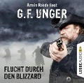 Cover-Bild zum Titel 'Flucht durch den Blizzard' von 'G. F. Unger'