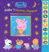 Cover-Bild zum Titel 'Peppa Pig - Süße Träume, Peppa! Einschlaf-Geschichten - Pappbilderbuch zum Vorlesen - Soundbuch mit 10 Geräuschen - Peppa Wutz' von ''