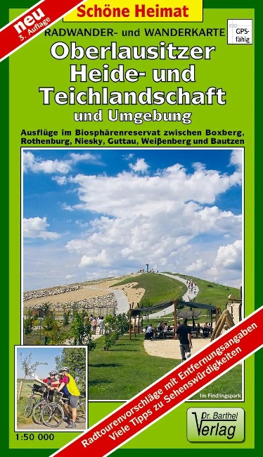 Radwander- und Wanderkarte Oberlausitzer Heide- und Teichlandschaft und Umgebung 1 : 50 000 - 