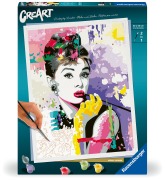 Cover-Bild zum Titel 'CreArt, Malen nach Zahlen Adults Premium - Audrey Hepburn' von ''