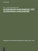 Cover-Bild zum Titel 'Glossarium Harlemense/ Het Glossarium Harlemense' von ''