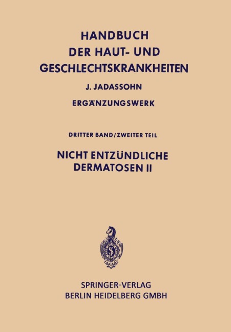Nicht entzündliche Dermatosen II - 