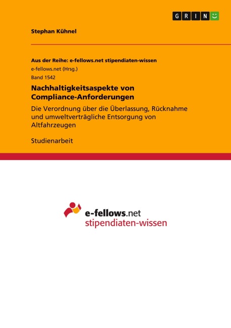 Nachhaltigkeitsaspekte von Compliance-Anforderungen - Stephan Kühnel