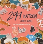 Cover-Bild zum Titel '299 Katzen (und 1 Hund). Puzzle 300 Teile' von 'Léa Maupetit'