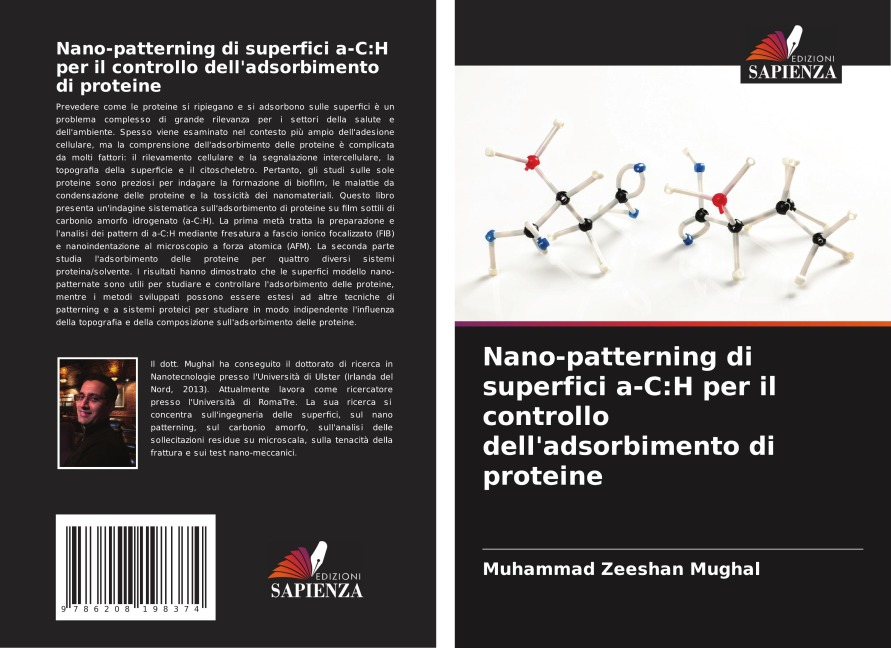 Nano-patterning di superfici a-C:H per il controllo dell'adsorbimento di proteine - Muhammad Zeeshan Mughal