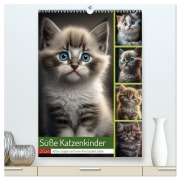 Cover-Bild zum Titel 'Süße Katzenkinder (hochwertiger Premium Wandkalender 2026 DIN A2 hoch), Kunstdruck in Hochglanz' von 'Steffen Gierok-Latniak'