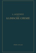 Cover-Bild zum Titel 'Klinische Chemie' von 'L. Lichtwitz'