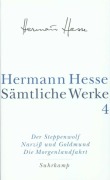 Cover-Bild zum Titel 'Der Steppenwolf. Narziß und Goldmund. Die Morgenlandfahrt.' von 'Hermann Hesse'