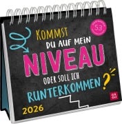 Postkartenkalender 2026: Kommst du auf mein Niveau oder soll ich runterkommen? - Julia Buck