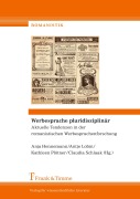 Cover-Bild zum Titel 'Werbesprache pluridisziplinär - Aktuelle Tendenzen in der romanistischen Werbesprachenforschung' von ''
