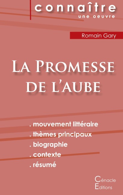 Fiche de lecture La Promesse de l'aube de Romain Gary (Analyse littéraire de référence et résumé complet) - Romain Gary