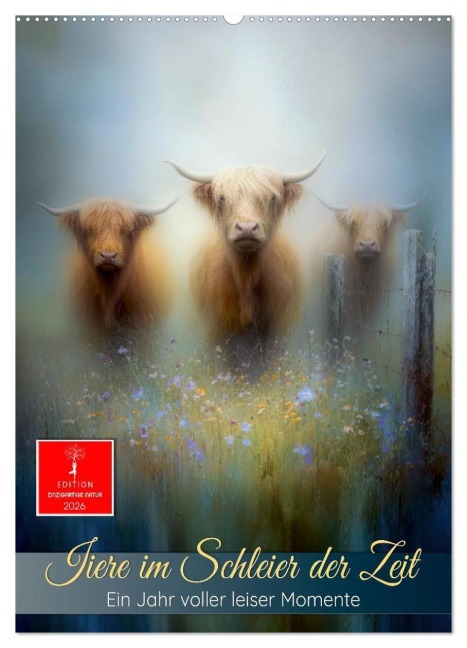 Tiere im Schleier der Zeit (Wandkalender 2026 DIN A2 hoch), CALVENDO Monatskalender - Roder Roder