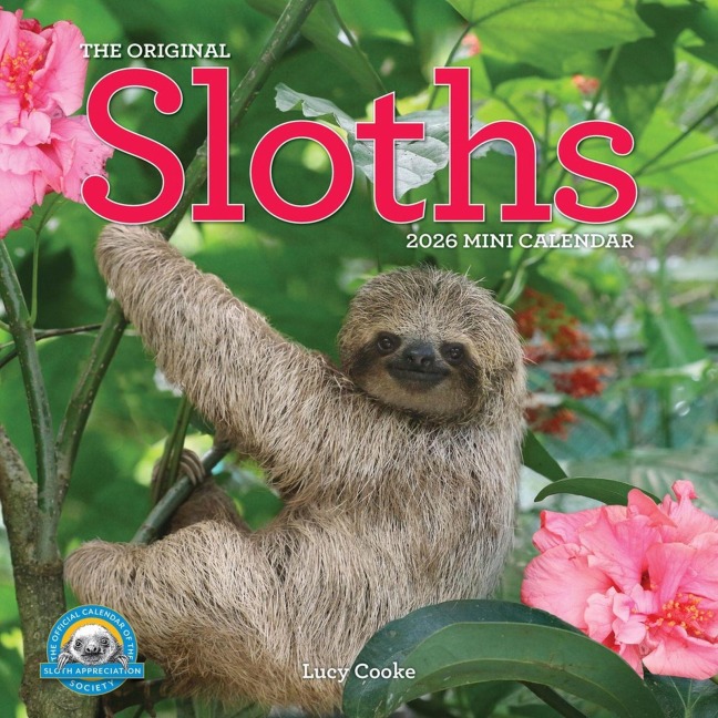 Original Sloths Mini Wall Calendar 2026 - Lucy Cooke, Workman Calendars