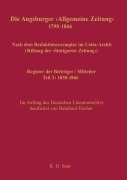 Cover-Bild zum Titel 'Register der Beiträger / Mitteiler' von ''