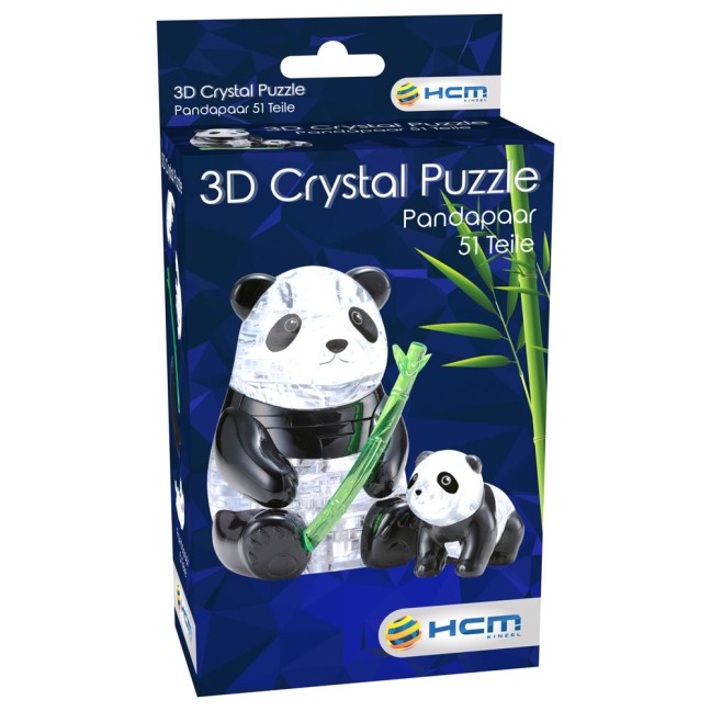 Crystal Puzzle - Pandapaar - 51 Teile - 