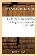 de la Puissance Suprême Et Du Pouvoir Souverain - Pons de l'Herault-A