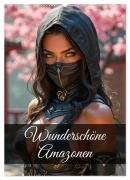 Cover-Bild zum Titel 'Wunderschöne Amazonen (Wandkalender 2026 DIN A2 hoch), CALVENDO Monatskalender' von 'Ally Bee'