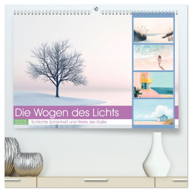 Die Wogen des Lichts (hochwertiger Premium Wandkalender 2025 DIN A2 quer), Kunstdruck in Hochglanz - Steffen Gierok-Latniak