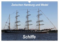 Cover-Bild zum Titel 'Schiffe - Zwischen Hamburg und Wedel (Wandkalender 2026 DIN A3 quer), CALVENDO Monatskalender' von 'Heike Springer'
