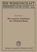 Cover-Bild zum Titel 'Die neueren Ergebnisse der Stärkeforschung' von 'Kurt Heyns'