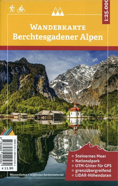 Wanderkarte Berchtesgadener Alpen 1 : 25 000 - 
