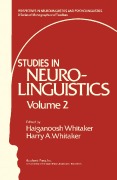 Cover-Bild zum Titel 'Studies in Neurolinguistics' von ''