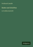 Cover-Bild zum Titel 'Reden und Schriften' von 'Ferdinand Lassalle'