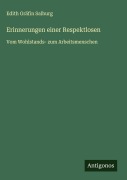 Cover-Bild zum Titel 'Erinnerungen einer Respektlosen' von 'Edith Gräfin Salburg'