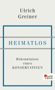 Cover-Bild zum Titel 'Heimatlos' von 'Ulrich Greiner'