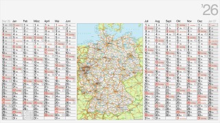 Cover-Bild zum Titel 'rido/idé 7033680006 | Plakatkalender 2026 | 1140×640 mm' von ''