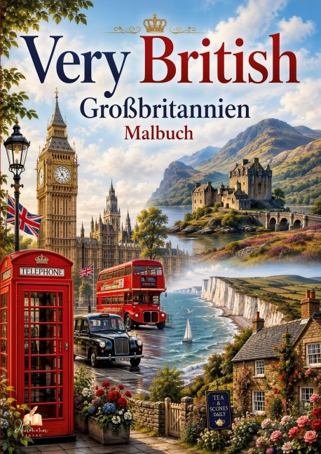Very British - Großbritannien Malbuch für Erwachsene mit 70 schönen Ausmalmotiven - 