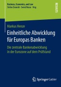 Cover-Bild zum Titel 'Einheitliche Abwicklung für Europas Banken' von 'Markus Henze'