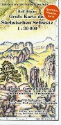 Cover-Bild zum Titel 'Große Karte der Sächsischen Schweiz 1:30000' von 'Rolf Böhm'