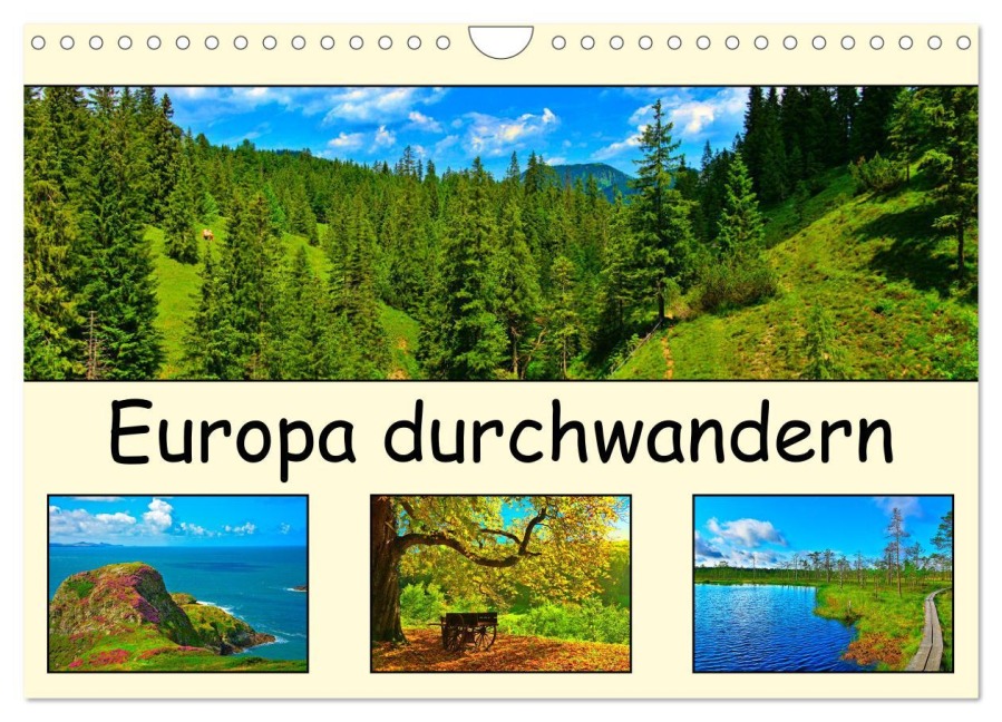 Europa durchwandern (Wandkalender 2025 DIN A4 quer), CALVENDO Monatskalender - Lost Plastron Pictures