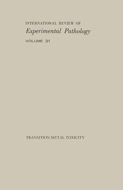 Transition Metal Toxicity - 