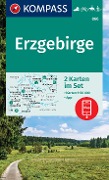 KOMPASS Wanderkarten-Set 866 Erzgebirge (2 Karten) 1:50.000 - 