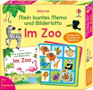 Cover-Bild zum Titel 'Mein buntes Memo und Bilderlotto: Im Zoo' von 'Kate Nolan'