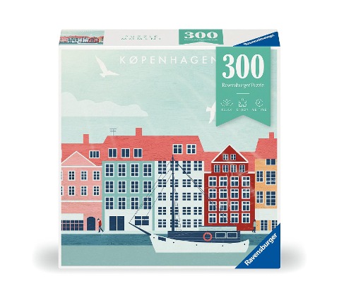 Erwachsenenpuzzle 300 Teile - Kopenhagen - 