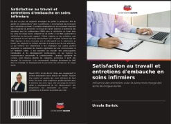 Cover-Bild zum Titel 'Satisfaction au travail et entretiens d'embauche en soins infirmiers' von 'Ursula Barisic'