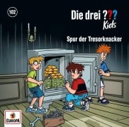 Cover-Bild zum Titel 'Die drei ??? Kids 102:  Spur der Tresorknacker' von 'Ulf Blanck, Steffen Gumpert'