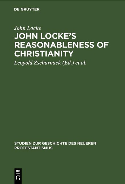 John Locke's Reasonableness of christianity - John Locke