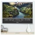 Der lange Weg der Wölfe (hochwertiger Premium Wandkalender 2024 DIN A2 quer), Kunstdruck in Hochglanz - Simone Wunderlich