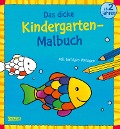 Cover-Bild zum Titel 'Das dicke Kindergarten-Malbuch: Mit farbigen Vorlagen und lustiger Fehlersuche' von ''