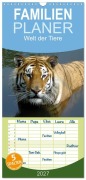 Cover-Bild zum Titel 'Familienplaner 2027 - Welt der Tiere mit 5 Spalten (Wandkalender, 21 x 45 cm) CALVENDO' von 'Tanja Riedel'