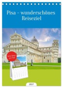 Cover-Bild zum Titel 'Tischplaner 2027 - Pisa - wunderschönes Reiseziel (A5 Tischkalender zum Aufstellen) CALVENDO' von 'Nina Schwarze'