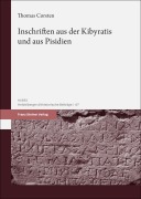 Cover-Bild zum Titel 'Inschriften aus der Kibyratis und aus Pisidien' von 'Thomas Corsten'