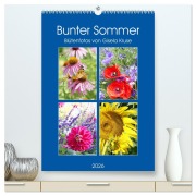 Cover-Bild zum Titel 'Bunter Sommer (hochwertiger Premium Wandkalender 2026 DIN A2 hoch), Kunstdruck in Hochglanz' von 'Gisela Kruse'