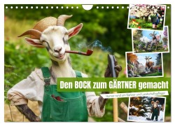 Cover-Bild zum Titel 'Den Bock zum Gärtner gemacht (Wandkalender 2026 DIN A4 quer), CALVENDO Monatskalender' von 'Sabine Löwer'