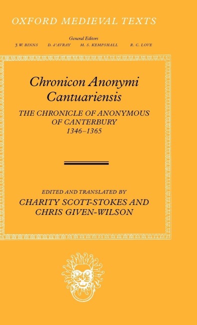Chronicon Anonymi Cantuariensis - 
